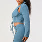 Denim top and skirt set Athina
