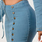 Denim top and skirt set Athina