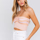 Halter Neck Sweater Crop Top LE LIS