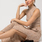 Sleeveless Mock Neck Band Top Gilli
