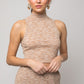 Sleeveless Mock Neck Band Top Gilli