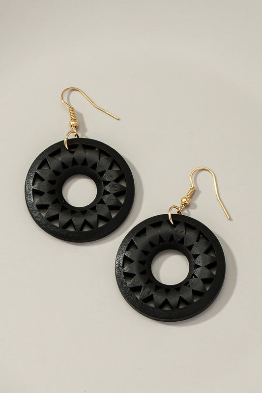 CIRCLE DROP EARINGS Wäre Rare