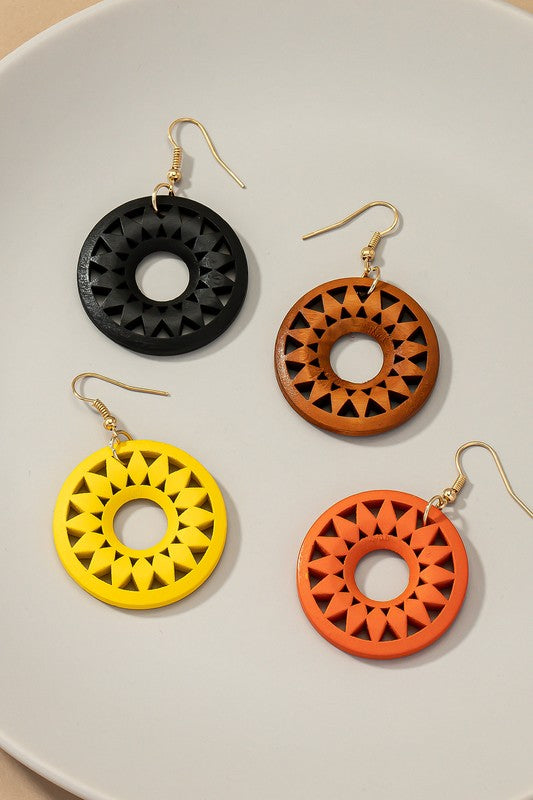 CIRCLE DROP EARINGS Wäre Rare