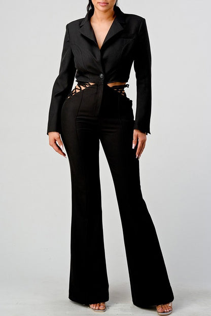 BUSINESS CASUAL BLAZER AND PANTS SET