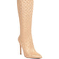 Tinkles Quilted High Heeled Calf Boots Wäre Rare Fashion