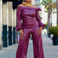 Personality Fashion Leather Suit Women WARE RARE JUSA