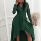 Lace High-Low V-Neck Dress Wäre Rare Trend