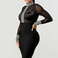 HOLIDAY MESH BANDAGE DRESS Wäre Rare Fashion