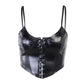PU LEATHER CAMI Wäre Rare Trend