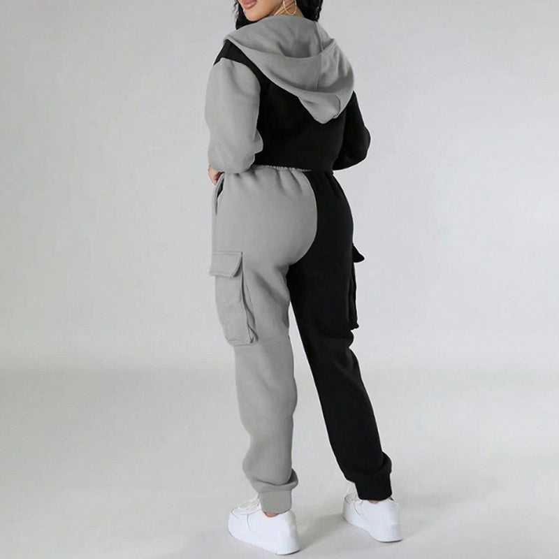 COLOR  BLOCK SWEAT SUIT Ninexis
