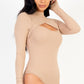 Front Cutout Long Sleeve Bodysuit Capella