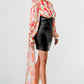 FLORAL LEATHER MINI DRESS Wäre Rare Fashion