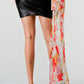 FLORAL LEATHER MINI DRESS Wäre Rare Fashion