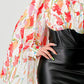 FLORAL LEATHER MINI DRESS Wäre Rare Fashion