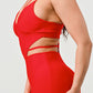 DOUBLE SPAGHETTI STRAP BODYCON JUMPSUIT Wäre Rare Fashion