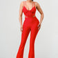 DOUBLE SPAGHETTI STRAP BODYCON JUMPSUIT Wäre Rare Fashion