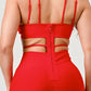 DOUBLE SPAGHETTI STRAP BODYCON JUMPSUIT Wäre Rare Fashion