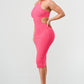 HALTER HOLLOW OUT BODYCON BANDAGE DRESS Wäre Rare Fashion