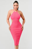 HALTER HOLLOW OUT BODYCON BANDAGE DRESS Wäre Rare Fashion
