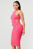 HALTER HOLLOW OUT BODYCON BANDAGE DRESS Wäre Rare Fashion