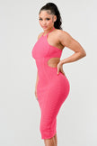 HALTER HOLLOW OUT BODYCON BANDAGE DRESS Wäre Rare Fashion