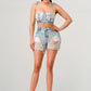 NO STRINGS ATTACHED DISTRESSED DENIM SET Wäre Rare Fashion