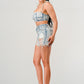 NO STRINGS ATTACHED DISTRESSED DENIM SET Wäre Rare Fashion