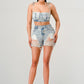 NO STRINGS ATTACHED DISTRESSED DENIM SET Wäre Rare Fashion