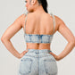 NO STRINGS ATTACHED DISTRESSED DENIM SET Wäre Rare Fashion