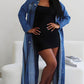 OPEN SLIT LONG DENIM JACKET Wäre Rare Fashion