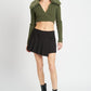 V NECK CARDIGAN WITH FUR COLLAR Wäre Rare Fashion