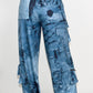 ATHINA TIE DYE PRINT CARGO CASUAL PANTS Athina