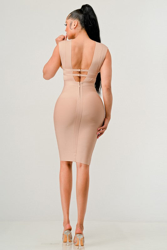 NATURALLY CHIC BANDAGE DRESS Wäre Rare Fashion