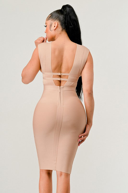 NATURALLY CHIC BANDAGE DRESS Wäre Rare Fashion