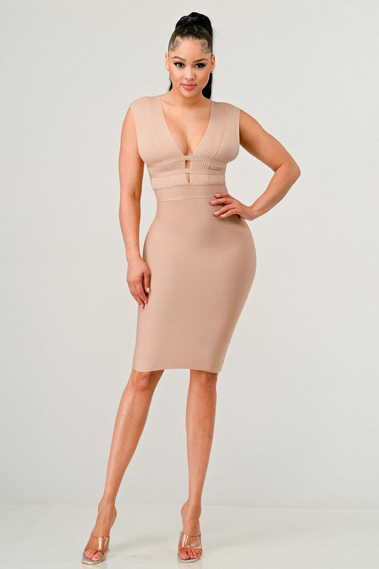 NATURALLY CHIC BANDAGE DRESS Wäre Rare Fashion