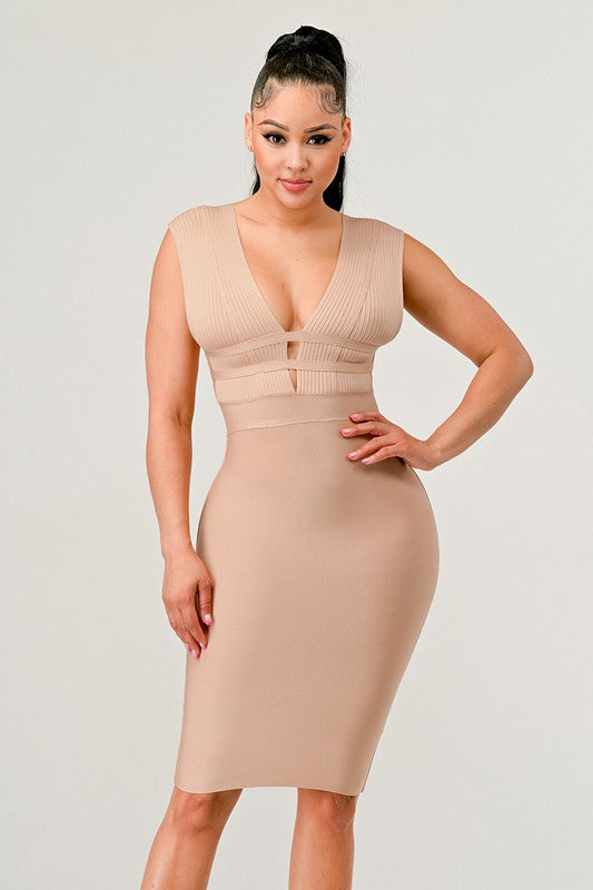 NATURALLY CHIC BANDAGE DRESS Wäre Rare Fashion