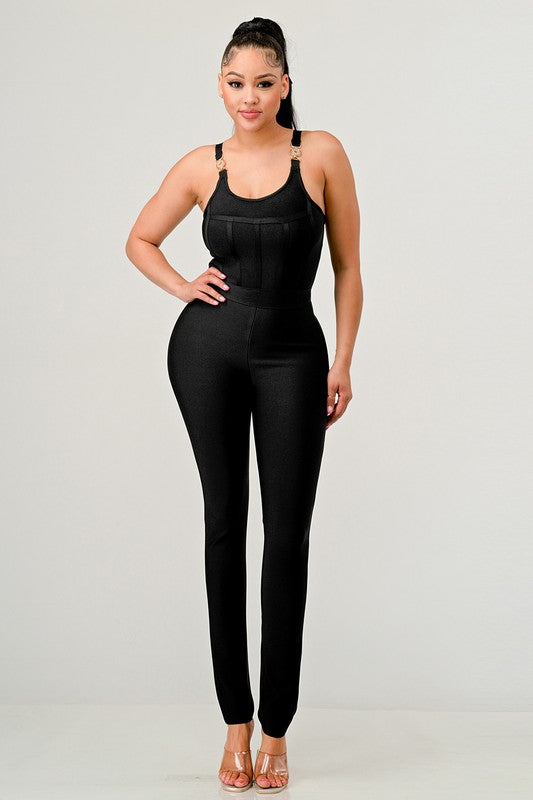 BODYCON BANDAGE JUMPSUIT Wäre Rare Fashion