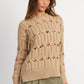 OPEN KNIT SWEATER WITH SLITS Emory Park
