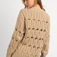 OPEN KNIT SWEATER WITH SLITS Emory Park