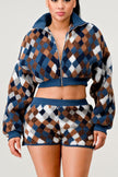 CHECKER PRINT TWO PIECE SET Wäre Rare Fashion