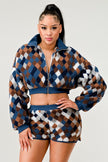 CHECKER PRINT TWO PIECE SET Wäre Rare Fashion