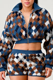 CHECKER PRINT TWO PIECE SET Wäre Rare Fashion