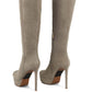 SALDANA Convertible Suede Leather High Boots Wäre Rare Fashion