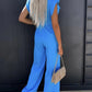 RUFFLED CAP SLEEVE JUMPSUIT Wäre Rare Trend