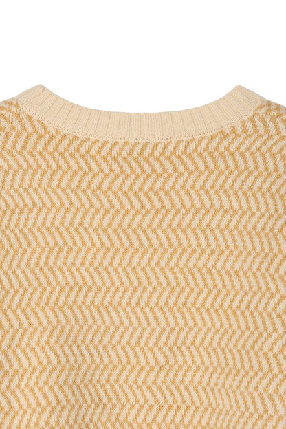 Herringbone pattern crew neck sweater Wäre Rare Fashion