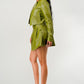 Button Up Pu Leather jacket and Skirt Set Wäre Rare Fashion