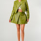Button Up Pu Leather jacket and Skirt Set Wäre Rare Fashion