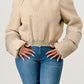 Plush Puff Sleeve Bomber Jacket Athina