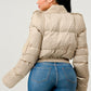 Plush Puff Sleeve Bomber Jacket Athina