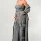 Oversized Blazer Coat Suite Set Athina